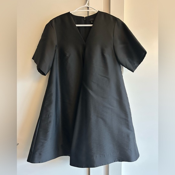 COS Black A-Line Mini Dress - Size 8 - Picture 7 of 11
